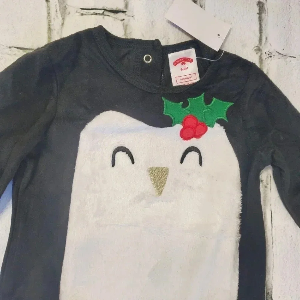 18m Baby Infant Penguin Pajamas, Baby Footed Pajamas